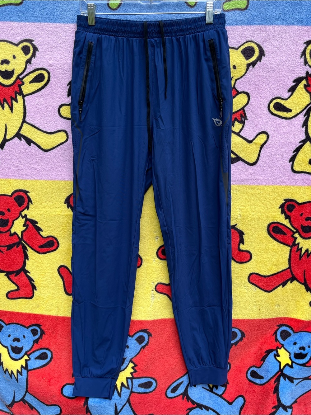 Baleaf Navy Blue Men's Athletic Joggers with Zipper Pockets